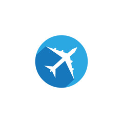 Airplane icon vector illustration design Logo Template