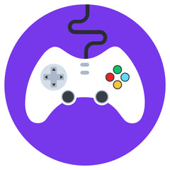  Flat rounded icon of gamepad   © SmashingStocks