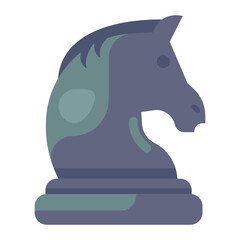 
A flat icon of knight, editable vector 
