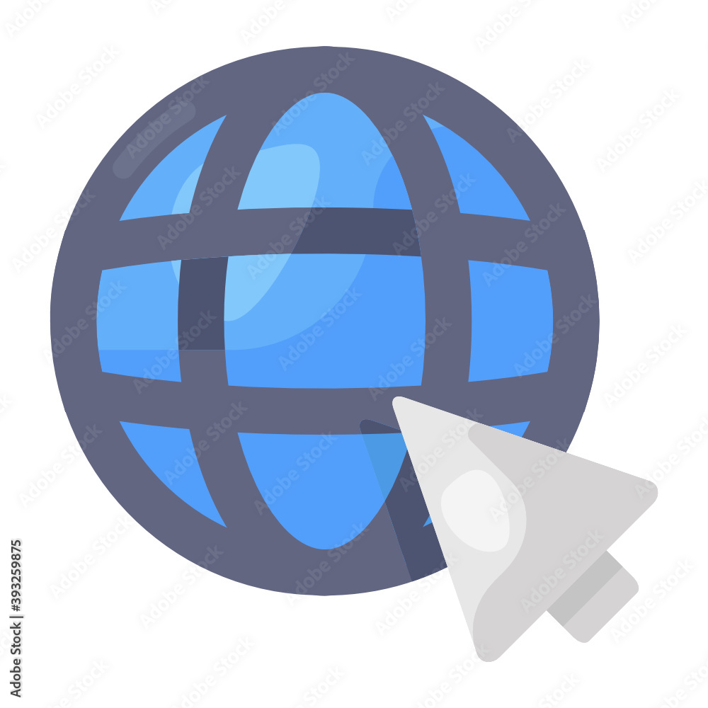 Wall mural a vector of web browser in editable style