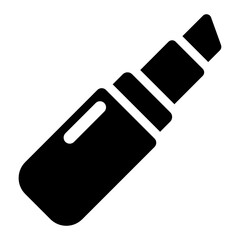 
Ladies lipstick vector in flat design 
