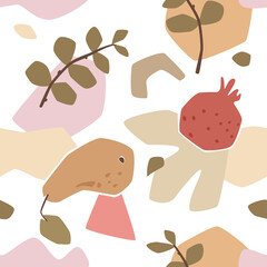 Pomegranate And Pear Pattern
