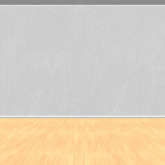 3d room with grey wall