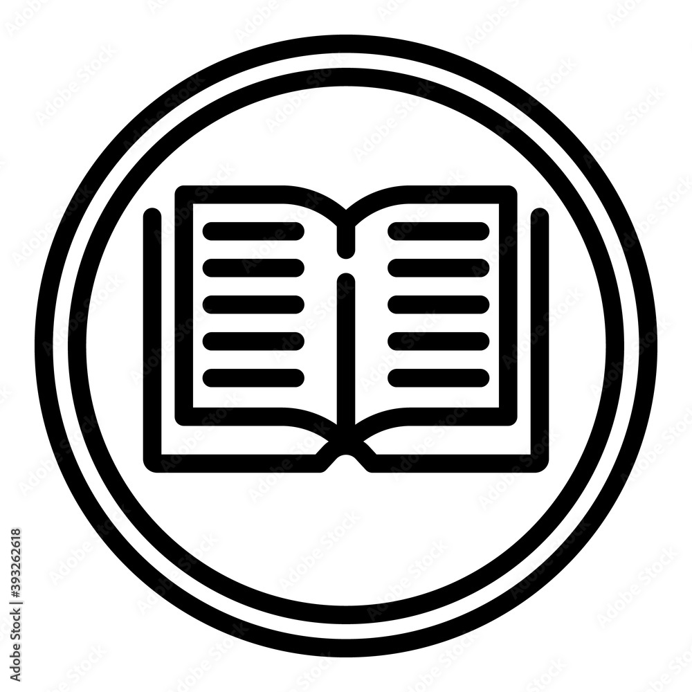 Poster digital book reader icon. outline digital book reader vector icon for web design isolated on white b