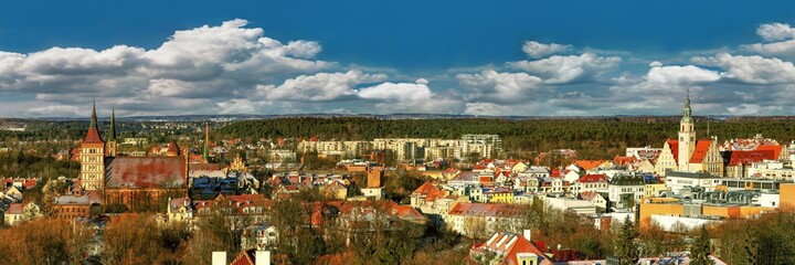 Olsztyn-miasto na Warmii w północno-wschodniej Polsce