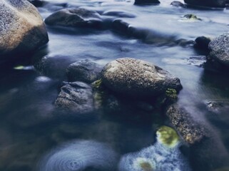 stones in water