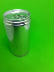 Soda cans with green background for commercial use, clean, professional, and easy to use templates