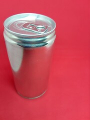 Soda cans with a red background for commercial use, clean, professional, and easy to use