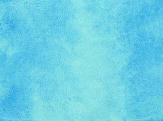 Abstract hand painted blue watercolor background.