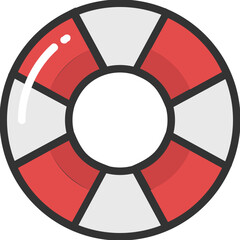 
Life Ring Vector Icon
