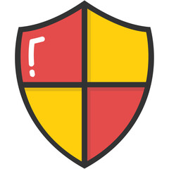 Fototapeta premium Shield Vector Icon 