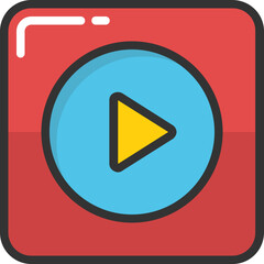 
Video Player Vector Icon
