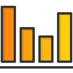 
Bar Graph Vector Icon
