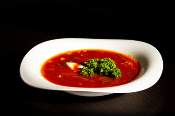 tomato soup with basil