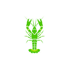 Fresh green lobster shrimp suitable for restaurant meals