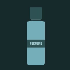 fragrance icon or logo perfume bottles vector