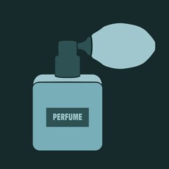 fragrance icon or logo perfume bottles vector