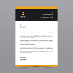 Letterhead Template Vector Design