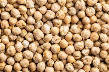 Food texture. Dried chickpeas.