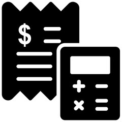 Accounting Auditor , Finance Glyph Vector Icons