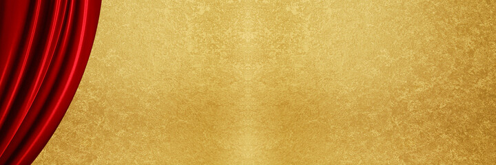 赤いカーテンのステージ