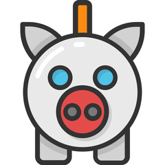 
Piggy Bank Vector Icon
