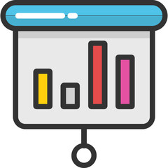 
Bar Graph Vector Icon
