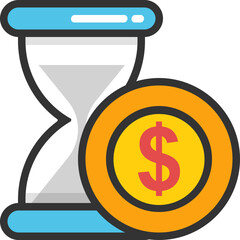 
Time is Money Vector Icon

