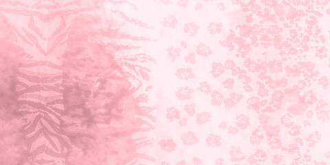 Fashion Animals Pattern. Coral Africa Textile