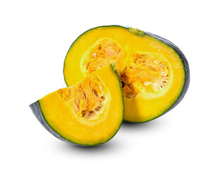 Japanese pumpkin on white background