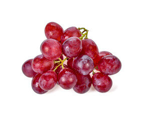 Fresh bunch of grapes isolated on white background