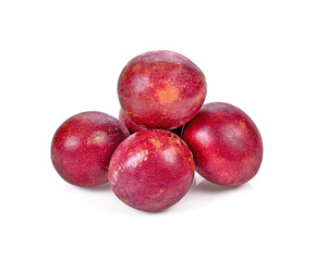 passion fruits isolated on white background