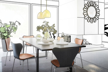Luxury Villa Interior Design (planning) - 3d visualization