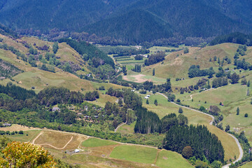 Hawkes Lookout at Takaka Hill, Nelson region, New Zealand