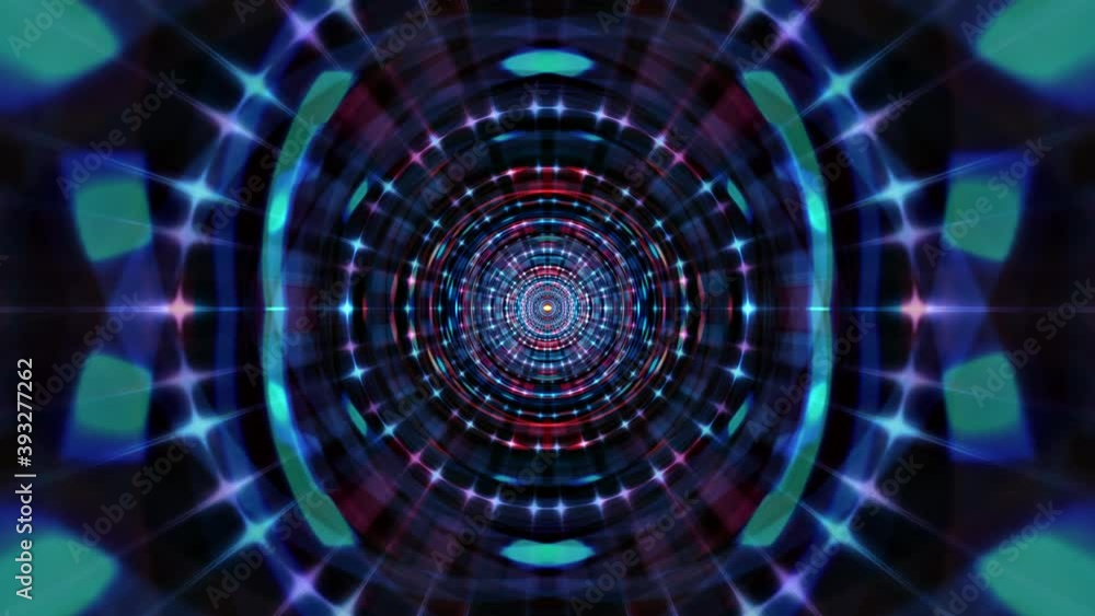 Poster technological hi-tech sci-fi high speed communication tunnel. 4k 3d seamless looping abstract intern