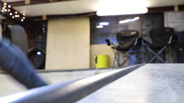 Indoor Skateboarding hell Nahaufnahme