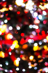 Background of Xmas tree with lights