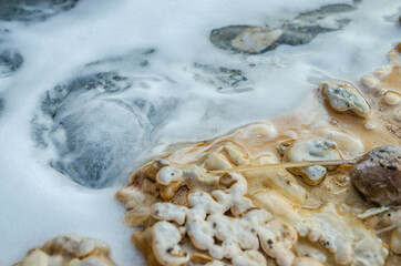 Volcanic rocks on the Greek island of Evia 
