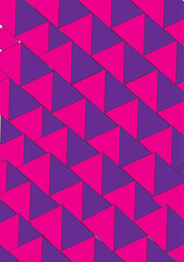 Triangle Abstract Seamless pink with Dark Blue pattern