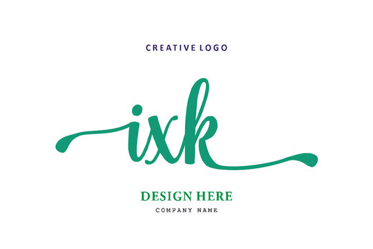 IXK lettering logo is simple, easy to understand and authoritative