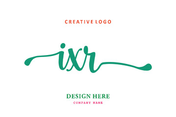 IXR lettering logo is simple, easy to understand and authoritative