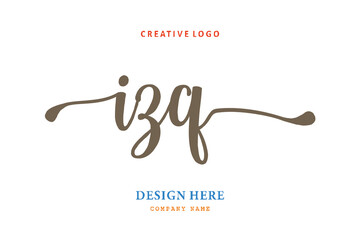 IZQ lettering logo is simple, easy to understand and authoritative