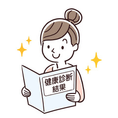 ベクターイラスト素材 体温を計る若い男女 夫婦 Wall Mural ケイーゴ K