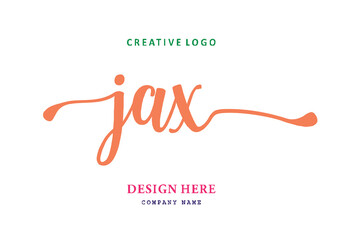 JAX lettering logo is simple, easy to understand and authoritative