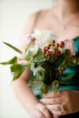 bouquet, wedding, flower, woman, bride, rose, flowers, holding, pink, dress, white, bridal, hand, beautiful, beauty, love, red, floral, young, hands, bunch, green, romance, roses, marriage