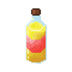 Oil pixel art. Vegetable oil for cooking.