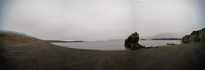 Panorama Beautiful landscape of  Iceland, Summertime
