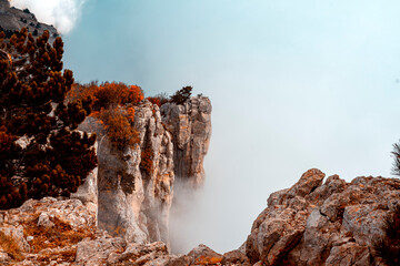 rocks and sky