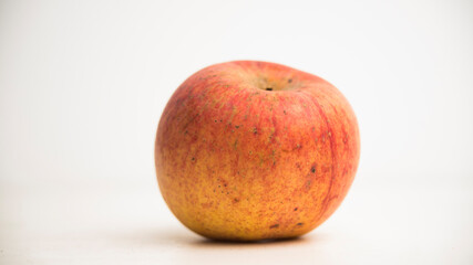 red apple isolated on white