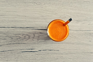 orange on the table